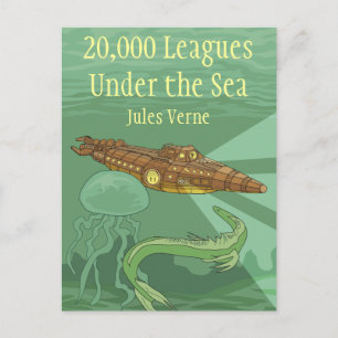Carte Postale Vingt mille ligues sous la mer-Jules Verne