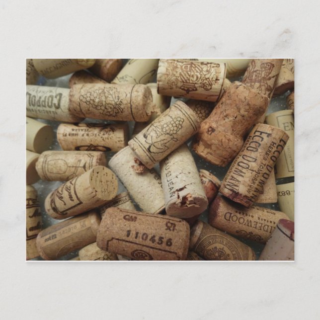 Carte Postale Vins Corks (Devant)
