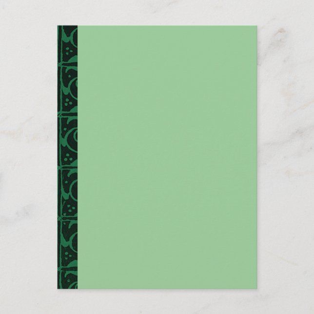 Carte Postale Vins vintages Vert foncé (Devant)