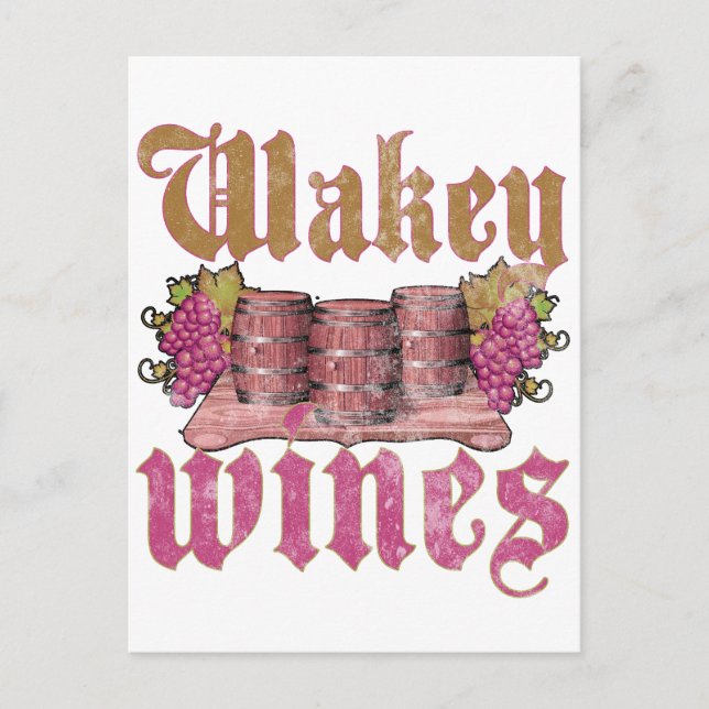 Carte Postale Vins Wakey (Devant)