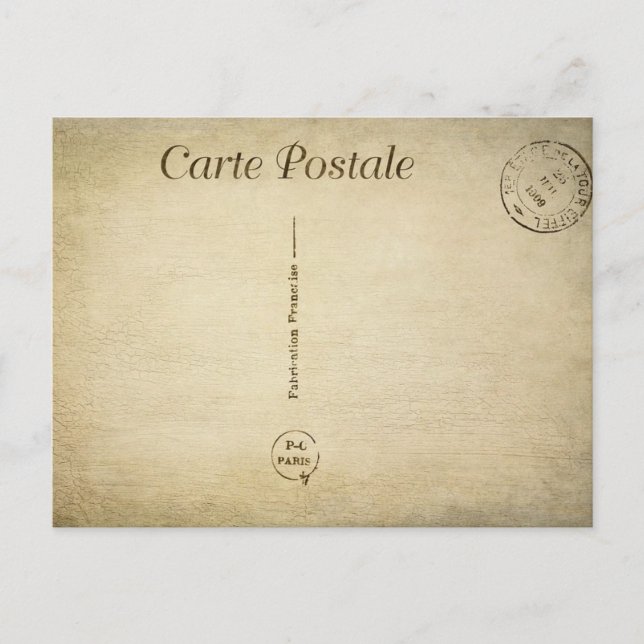Carte Postale Vintage (Devant)