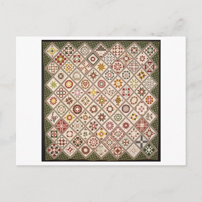 Carte postale vintage 1800s Friendship Quilt (Devant)