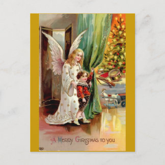 Carte Postale Vintage 1908 Cartes-Angel, Enfant, Jouets