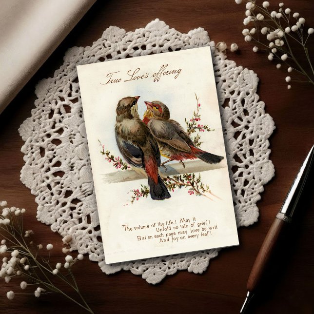 Carte Postale Vintage 1908 True Love's Offering (Créateur téléchargé)