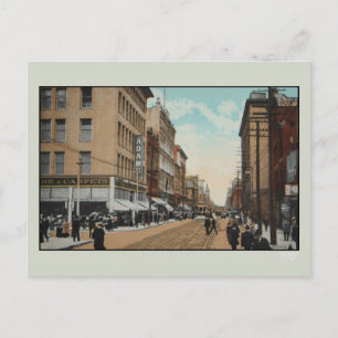 Carte Postale Vintage 1914, rue Queen, Toronto, Canada