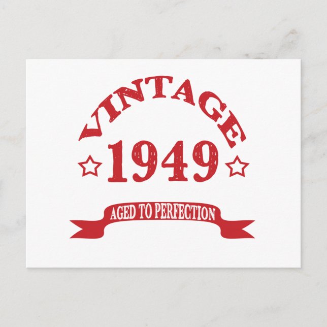 Carte Postale Vintage 1949 Vieilli à la perfection (Devant)