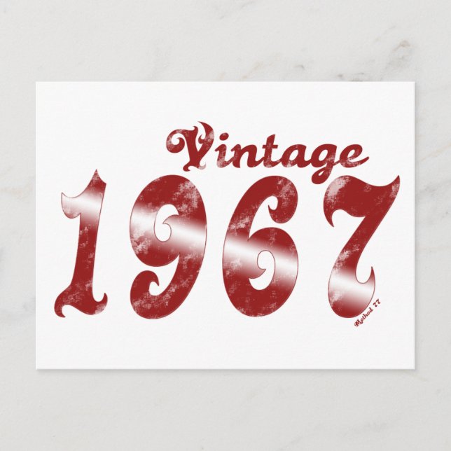 Carte postale vintage 1967 (Devant)