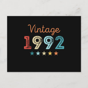 Carte Postale Vintage 1992 30e anniversaire Retro Cadeau 30 ans