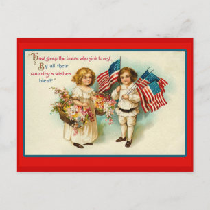 Carte Postale Vintage 4th of july Greeting Cards