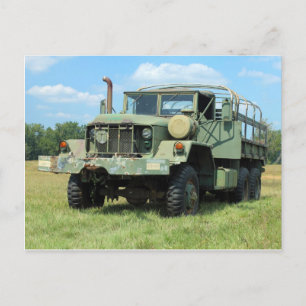 Carte Postale Vintage 6X6 Military Surplus Camion