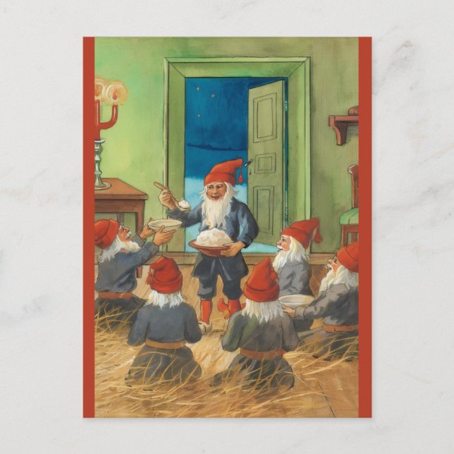 Carte Postale Vintage A Gathering of Gnomes Christmas (Devant)