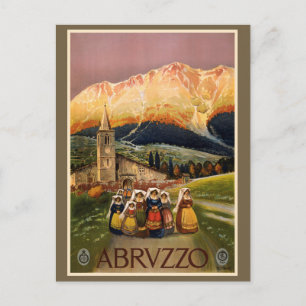 Carte postale vintage Abrvzzo Italie