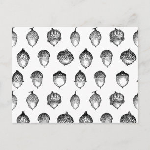 Carte Postale Vintage Acorn Art Classic Retro CUSTOM BG COULEUR