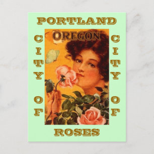 CARTE POSTALE VINTAGE AD PORTLAND OREGON CITY OF R