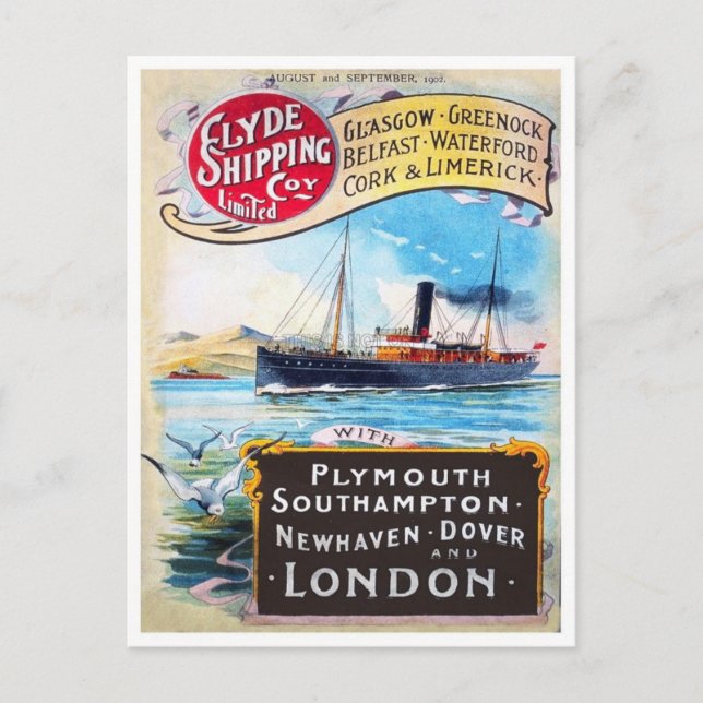 Carte postale Vintage Ad Poster (Devant)