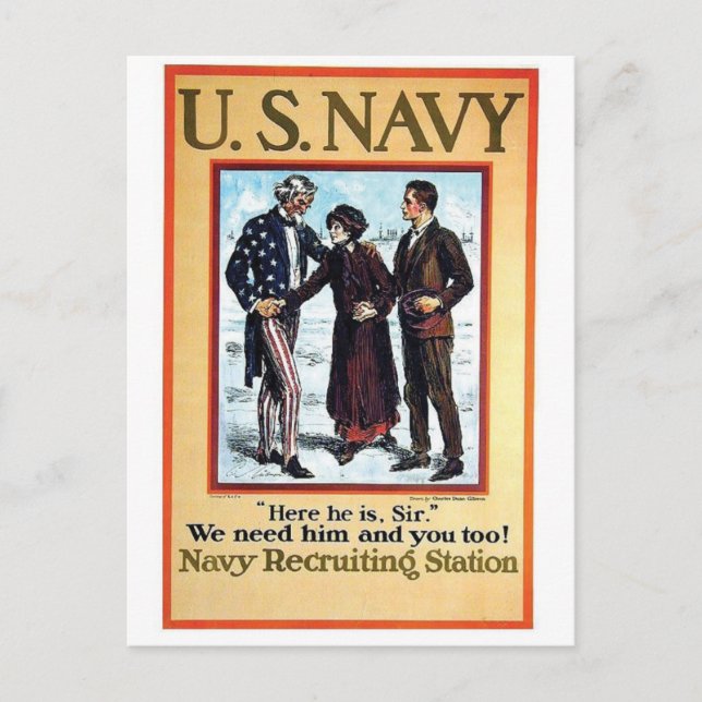 Carte postale Vintage Ad Poster (Devant)