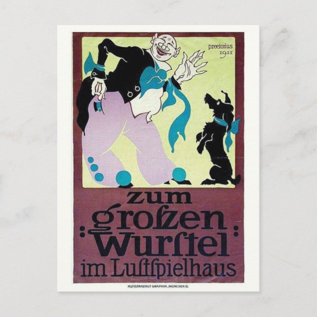 Carte postale Vintage Ad Poster (Devant)