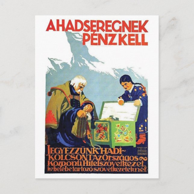 Carte postale Vintage Ad Poster (Devant)