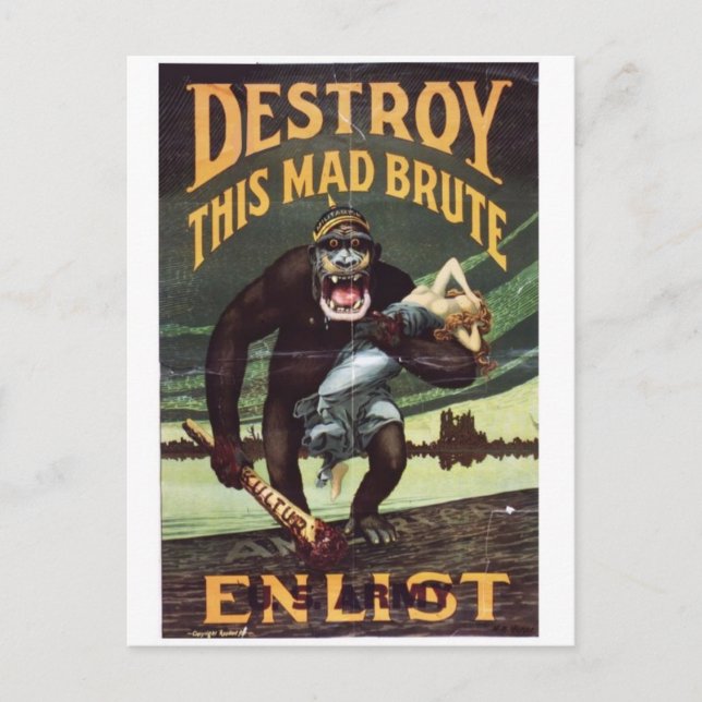 Carte postale Vintage Ad Poster (Devant)