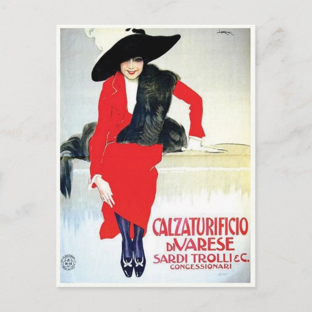 Carte postale Vintage Ad Poster (Devant)