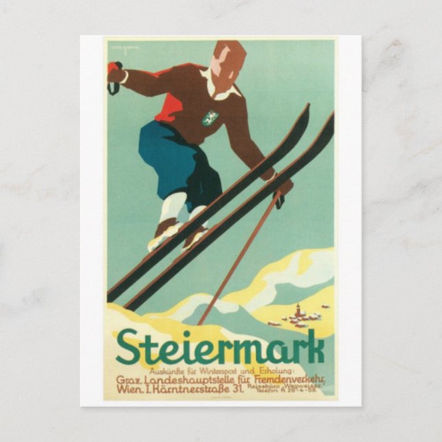 Carte postale Vintage Ad Poster (Devant)