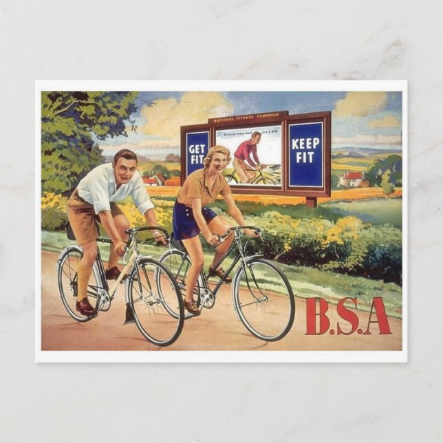 Carte postale Vintage Ad Poster (Devant)