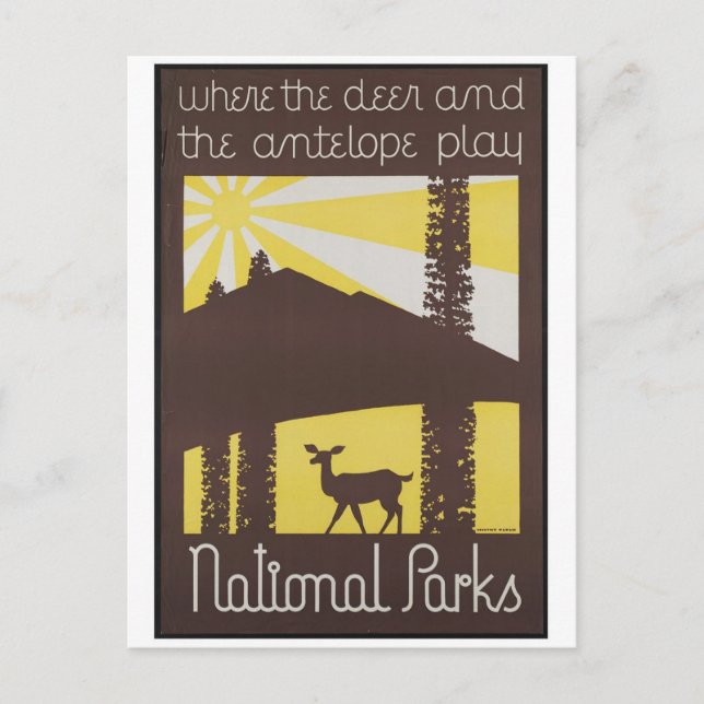 Carte postale Vintage Ad Poster (Devant)