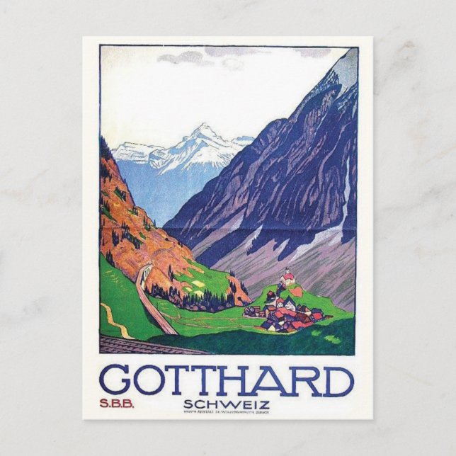 Carte postale Vintage Ad Poster (Devant)