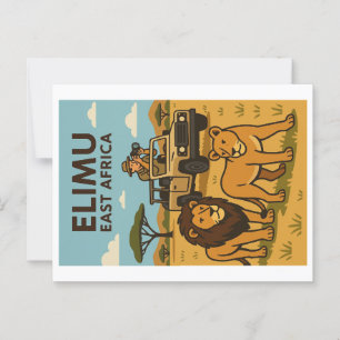 Carte postale vintage - Afrique de l'Est