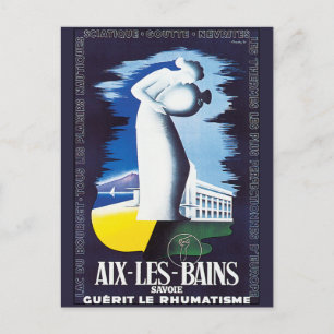 Carte Postale Vintage Aix-Les-Bains