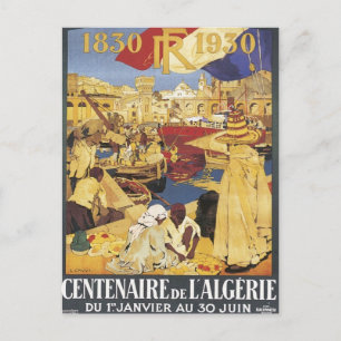 Carte Postale Vintage Algérie Centenaire