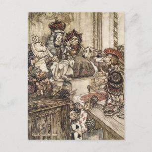 Carte postale vintage Alice au pays des merveilles