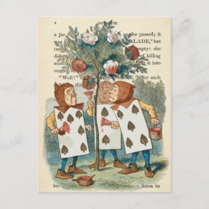 Carte postale vintage Alice au pays des merveilles