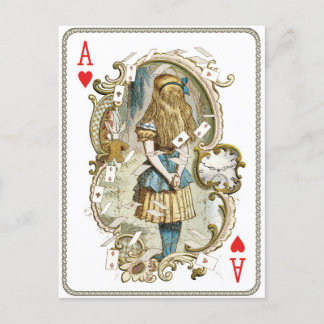 Carte postale vintage Alice au pays des merveilles