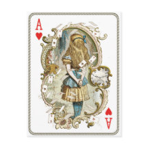 Carte postale vintage Alice au pays des merveilles