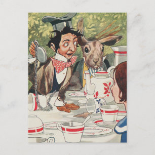 Carte postale vintage Alice au pays des merveilles