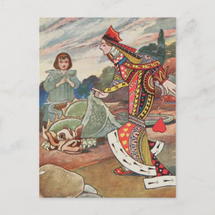 Carte postale vintage Alice au pays des merveilles