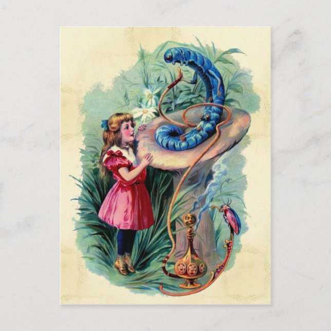 Carte Postale vintage Alice In Wonderland (Devant)