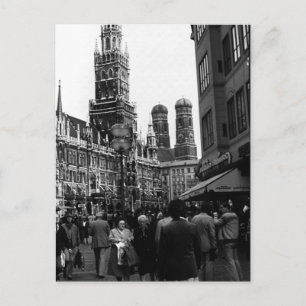 Carte Postale Vintage Allemagne Munich Frauenkirche Frauenplatz