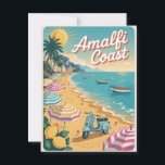 Carte postale vintage Amalfi Coast<br><div class="desc">Découvrez le charme intemporel de la côte amalfitaine avec cette carte postale de style vintage. Doté de falaises à couper le souffle, de charmants villages côtiers et d'eaux méditerranéennes étincelantes, ce design saisit la beauté romantique d'une des destinations les plus emblématiques d'Italie. Parfait pour les collectionneurs et les amateurs d'art...</div>