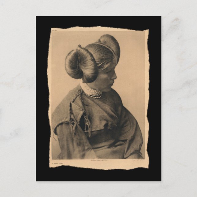 Carte Postale Vintage Américaine Hopi Girl (Devant)