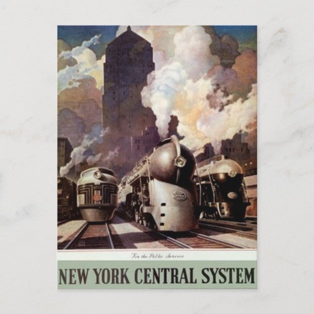 Carte Postale Vintage American Railway, États-Unis - (Devant)