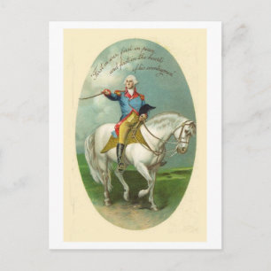 Carte Postale Vintage Americana George Washington