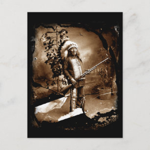 Carte postale Vintage amérindienne