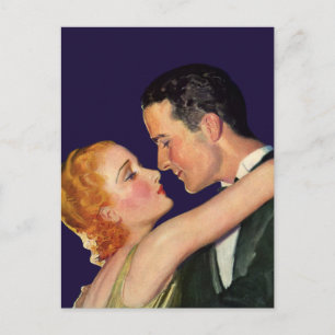 Carte Postale Vintage Amour et Romance, Retro Hollywood Movies