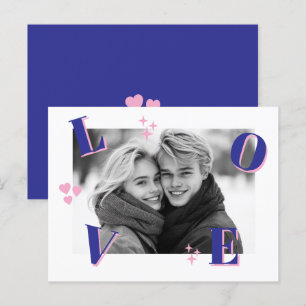 Carte Postale Vintage AMOUR Saint Valentin Photos personnalisées