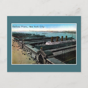 Carte Postale Vintage antique Chelsea Piers New York City