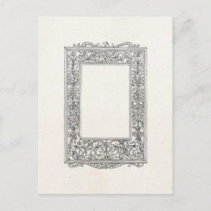 Carte Postale Vintage Antique Flamande Vieux cadre Frontal