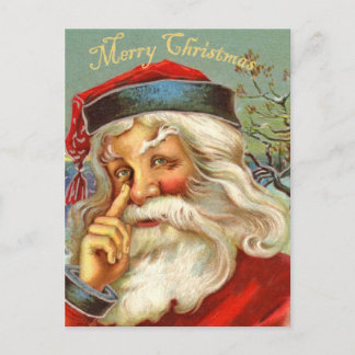 Carte postale vintage Antique Père Noël Christmas