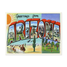 Carte postale vintage Arizona
